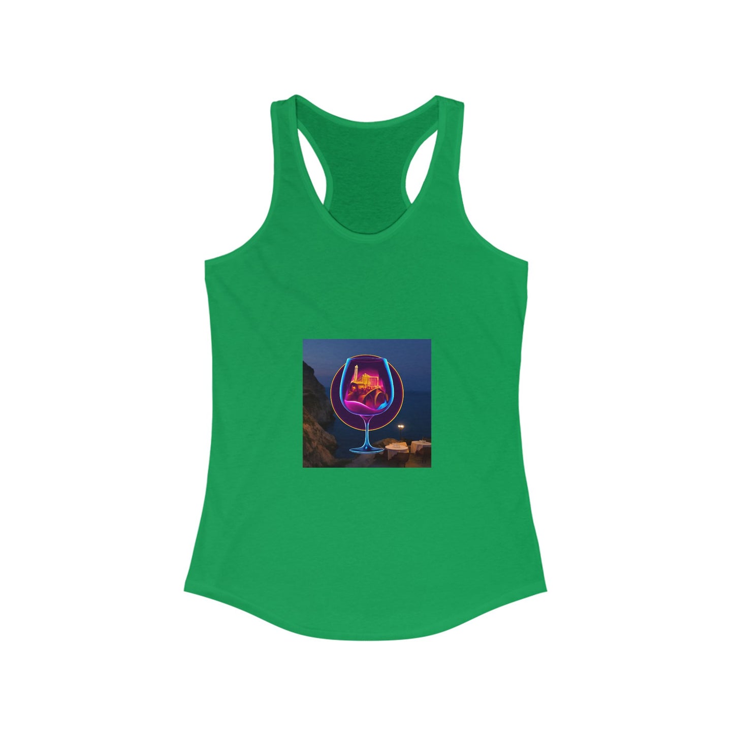 Vibrant Women's Racerback Tank, Graphic Summer Top, Beach Wear, Festival Outfit, Casual Exercise Shirt, Gift for Her