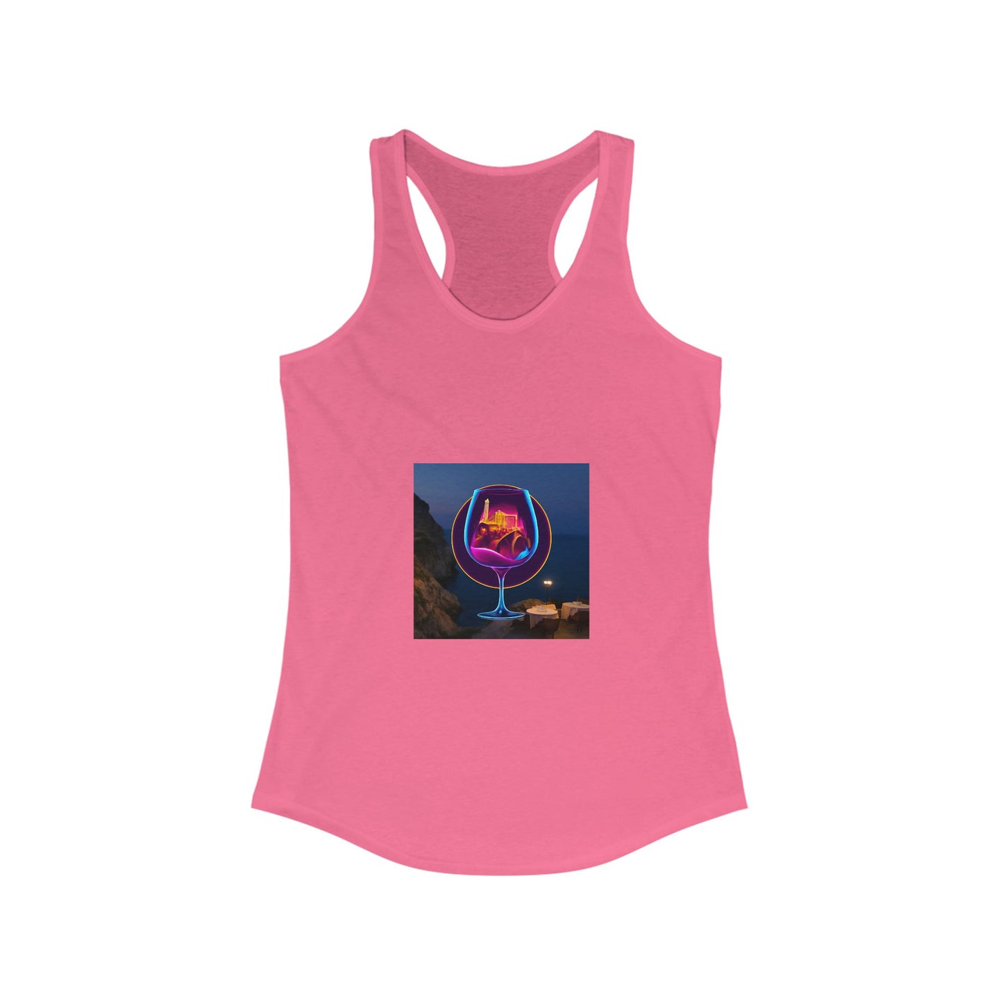 Vibrant Women's Racerback Tank, Graphic Summer Top, Beach Wear, Festival Outfit, Casual Exercise Shirt, Gift for Her