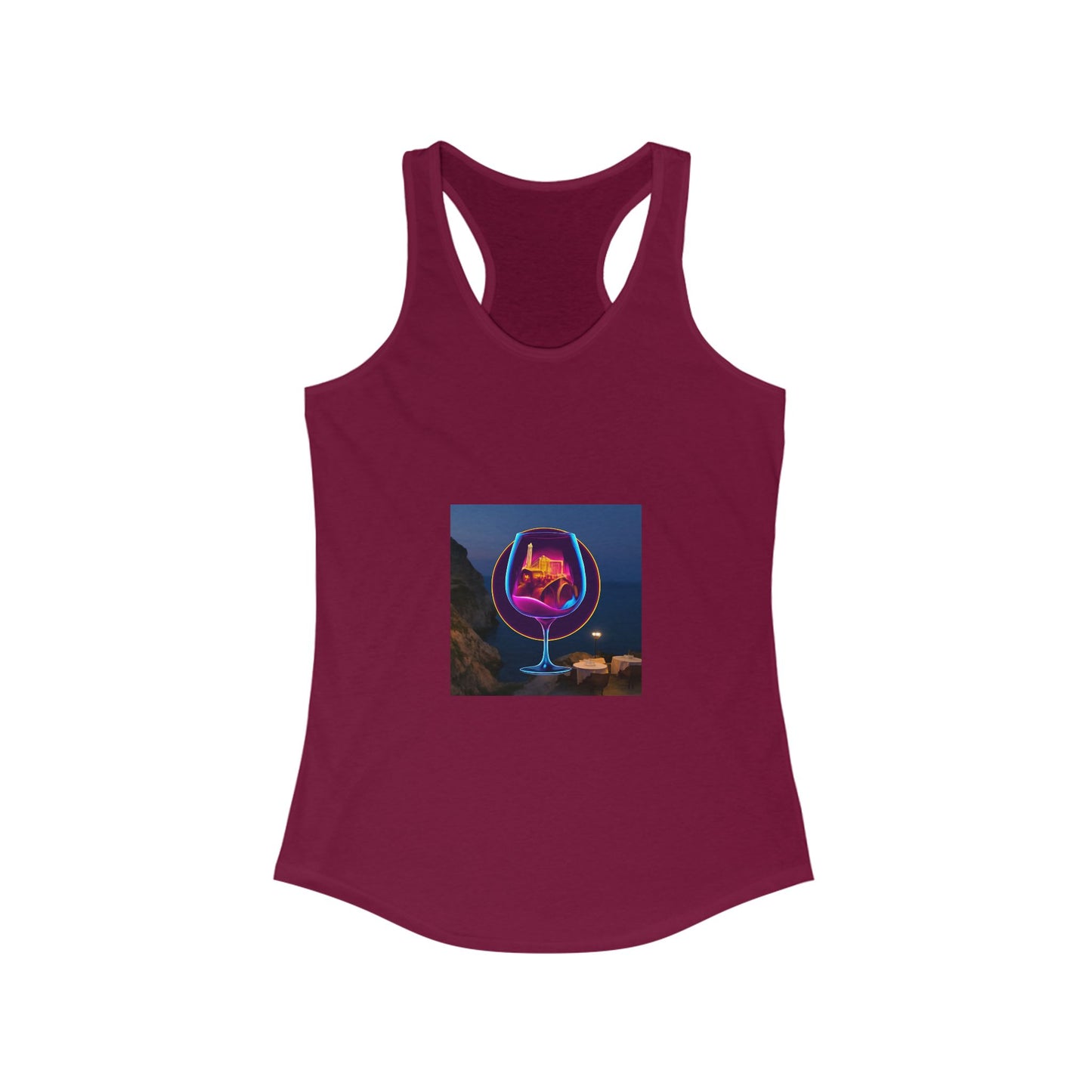 Vibrant Women's Racerback Tank, Graphic Summer Top, Beach Wear, Festival Outfit, Casual Exercise Shirt, Gift for Her