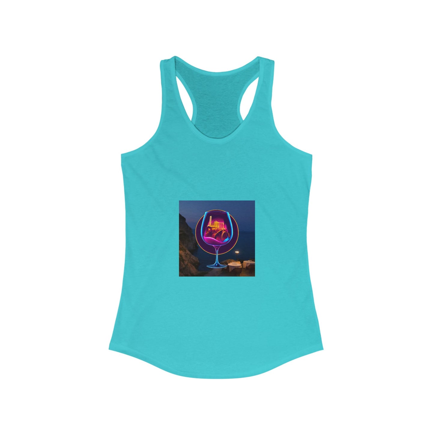 Vibrant Women's Racerback Tank, Graphic Summer Top, Beach Wear, Festival Outfit, Casual Exercise Shirt, Gift for Her