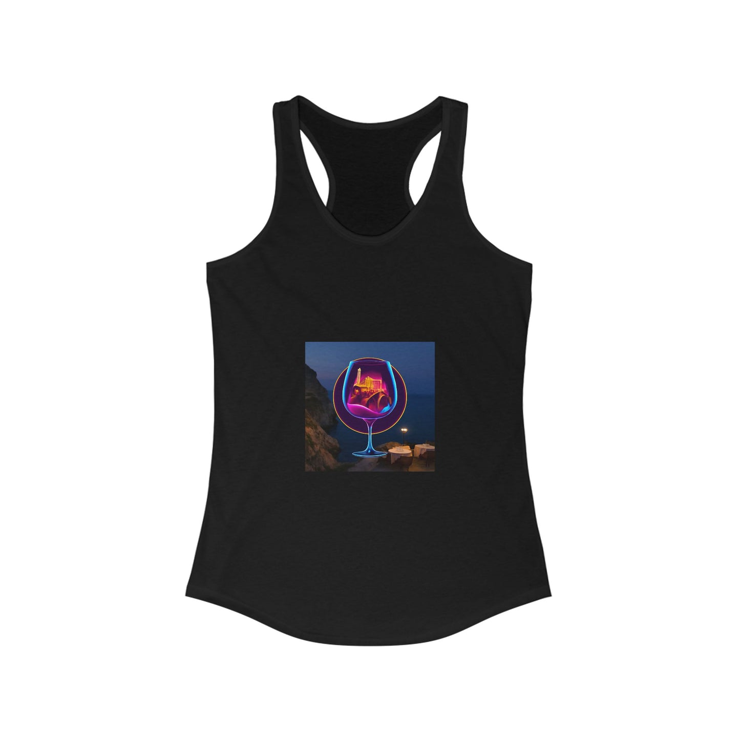 Vibrant Women's Racerback Tank, Graphic Summer Top, Beach Wear, Festival Outfit, Casual Exercise Shirt, Gift for Her