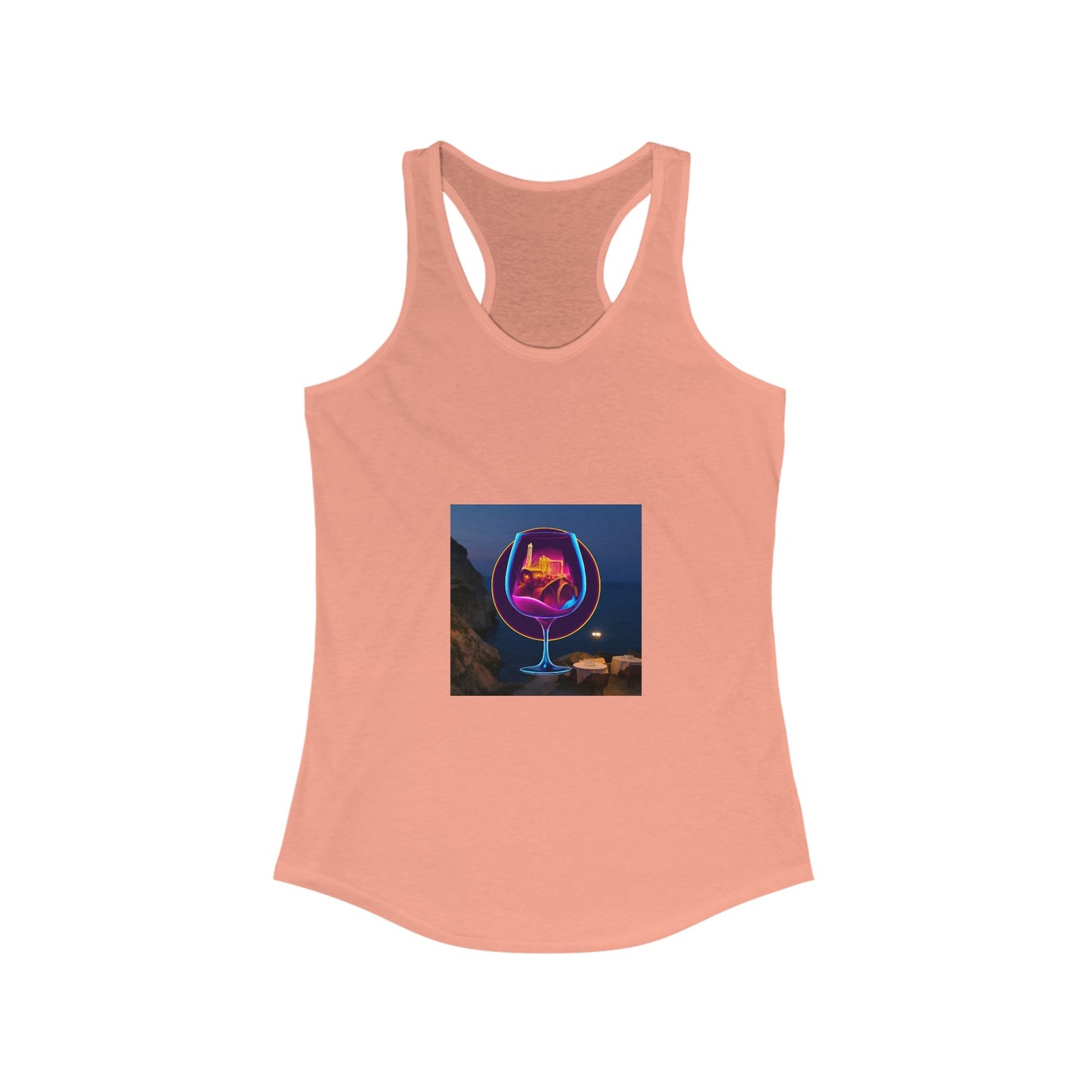 Vibrant Women's Racerback Tank, Graphic Summer Top, Beach Wear, Festival Outfit, Casual Exercise Shirt, Gift for Her