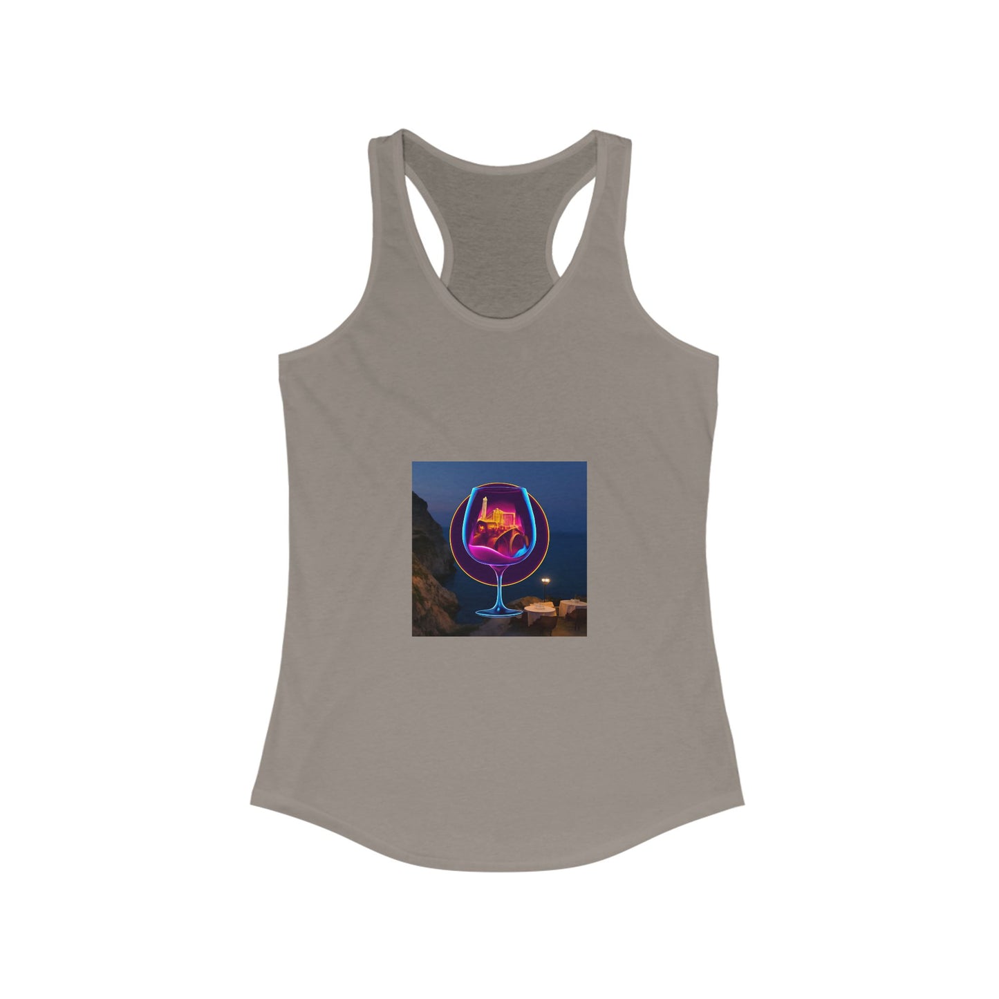 Vibrant Women's Racerback Tank, Graphic Summer Top, Beach Wear, Festival Outfit, Casual Exercise Shirt, Gift for Her