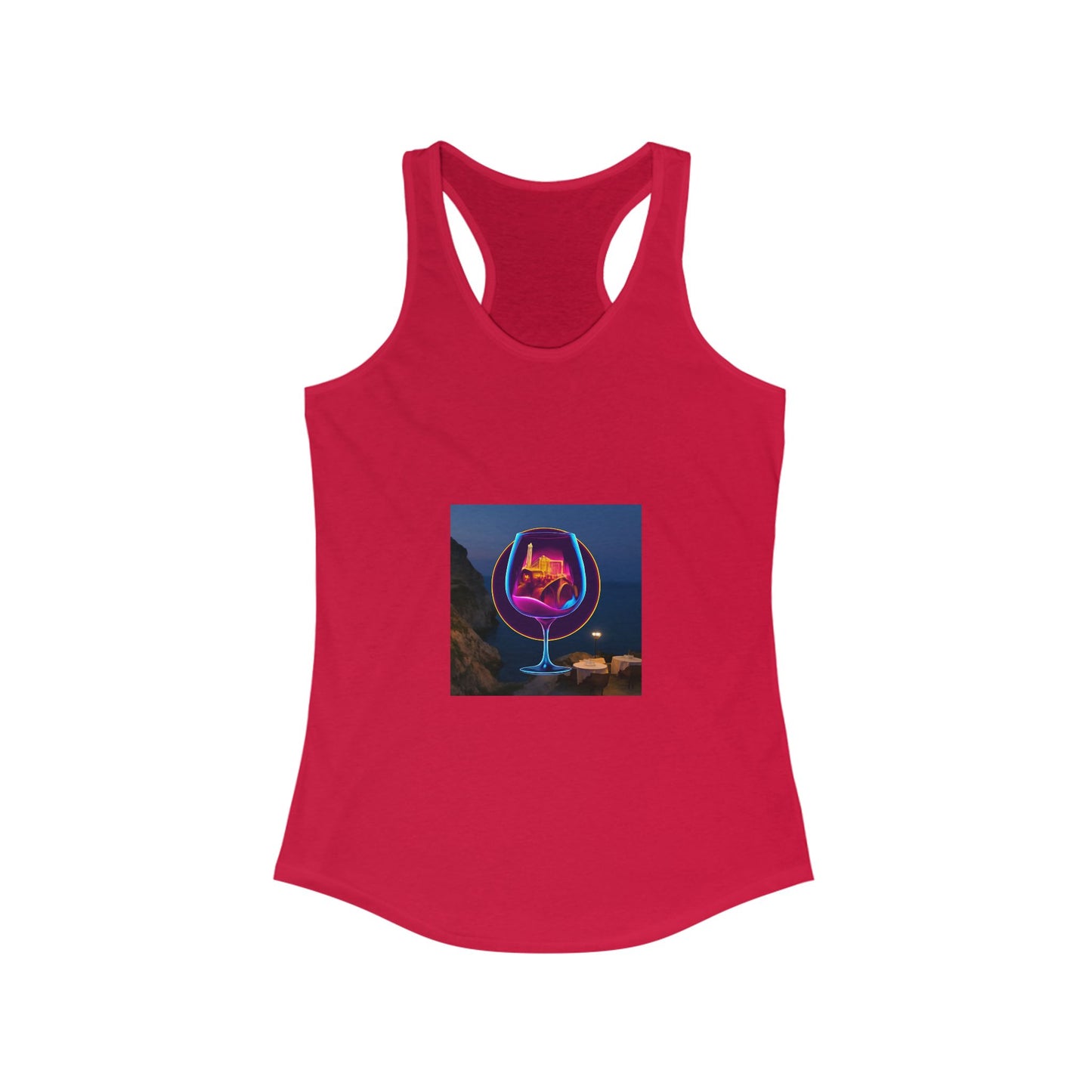 Vibrant Women's Racerback Tank, Graphic Summer Top, Beach Wear, Festival Outfit, Casual Exercise Shirt, Gift for Her