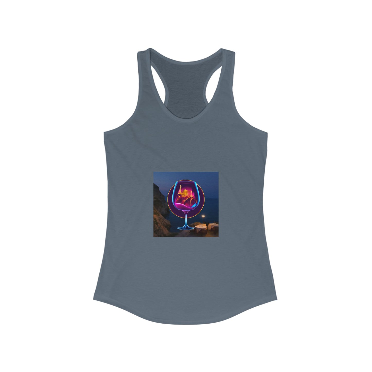 Vibrant Women's Racerback Tank, Graphic Summer Top, Beach Wear, Festival Outfit, Casual Exercise Shirt, Gift for Her