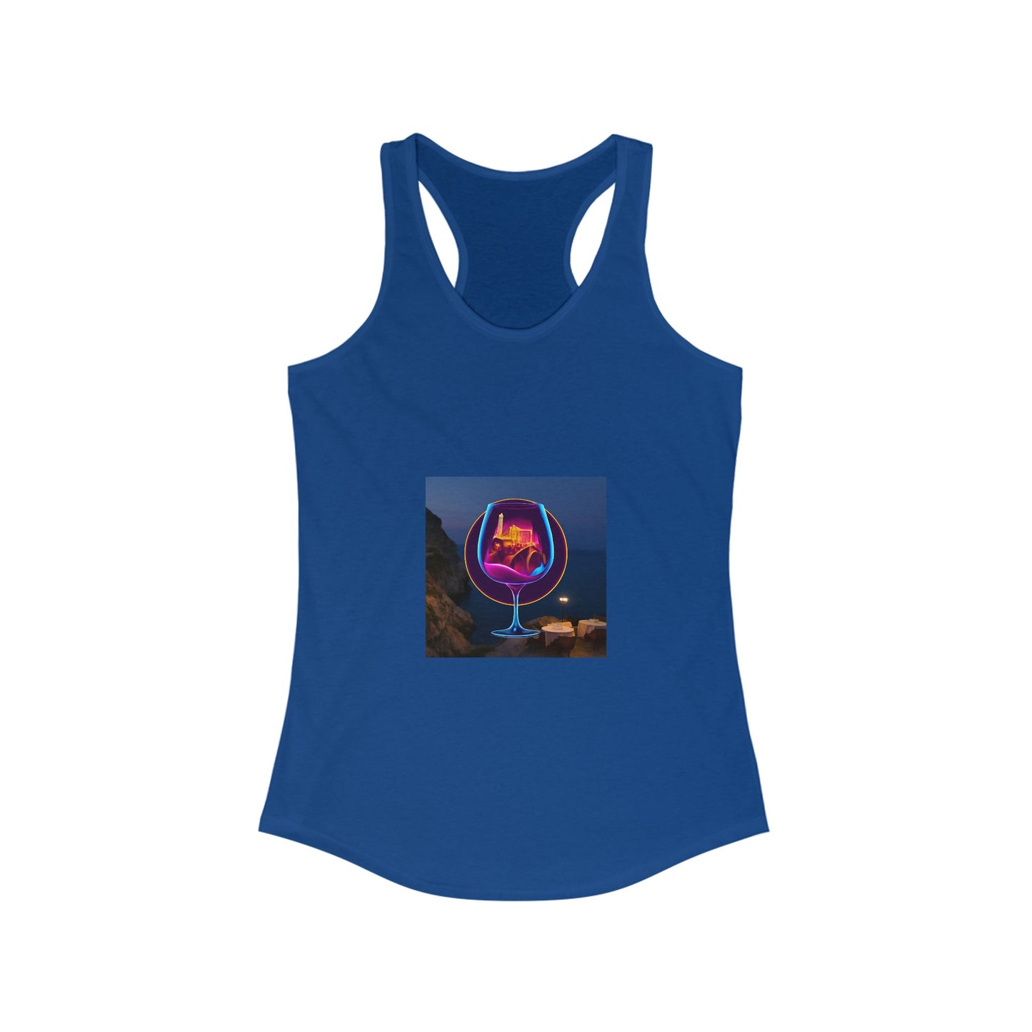 Vibrant Women's Racerback Tank, Graphic Summer Top, Beach Wear, Festival Outfit, Casual Exercise Shirt, Gift for Her