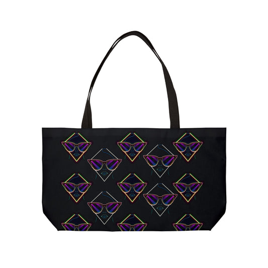 Stylish Weekender Tote Bag, Perfect for Travel, Beach, Gym, Festivals, and Casual Outings with Trendy Sunglasses Design