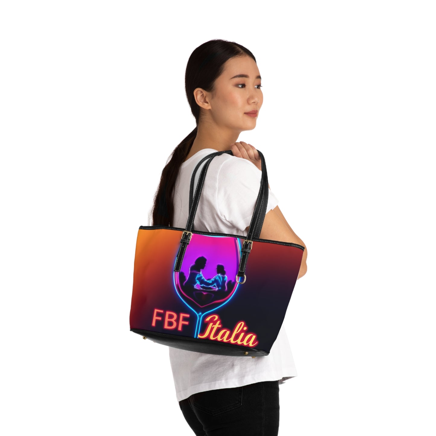 Vibrant PU Leather Shoulder Bag | Stylish Tote for Night Out, Gift for Her, Travel Accessory, Party Bag, Fashion Handbag