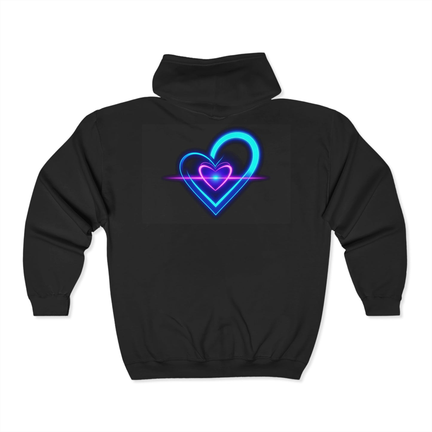 Legendary Love Zip Hoodie, Unisex Graphic Sweatshirt, Cozy Gift for Music Lovers, Valentine's Day Apparel, Trendy Casual Wear