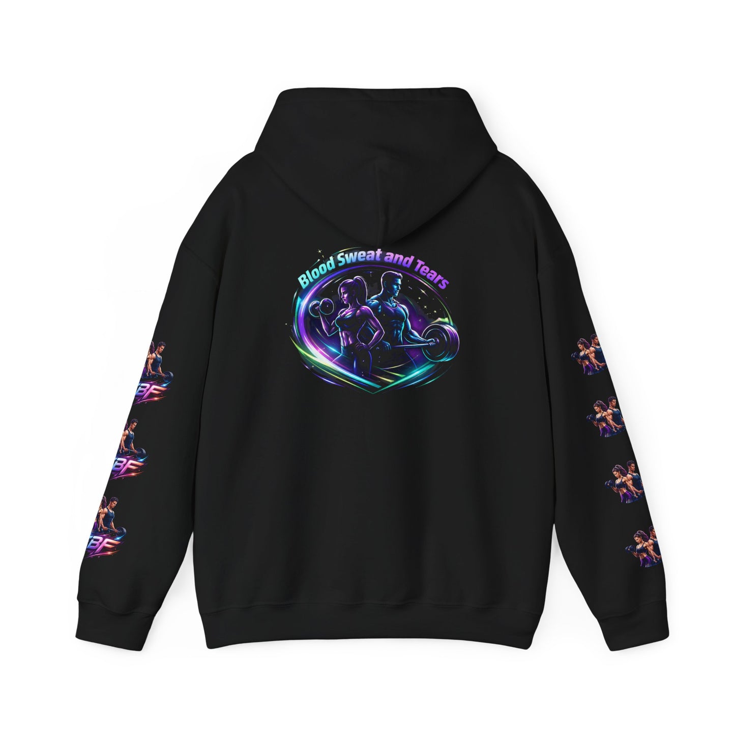 Weightlifting Hoodie — "Blood, Sweat and Tears" Fitness Pullover