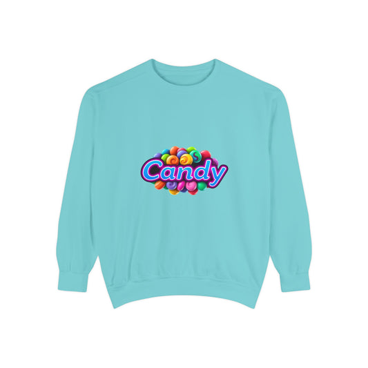 Candy-Themed Unisex Garment-Dyed Sweatshirt - Nostalgic Apparel for Sweet Lovers, Cozy Casual Wear, Gift for Candy Lovers, Colorful [...]