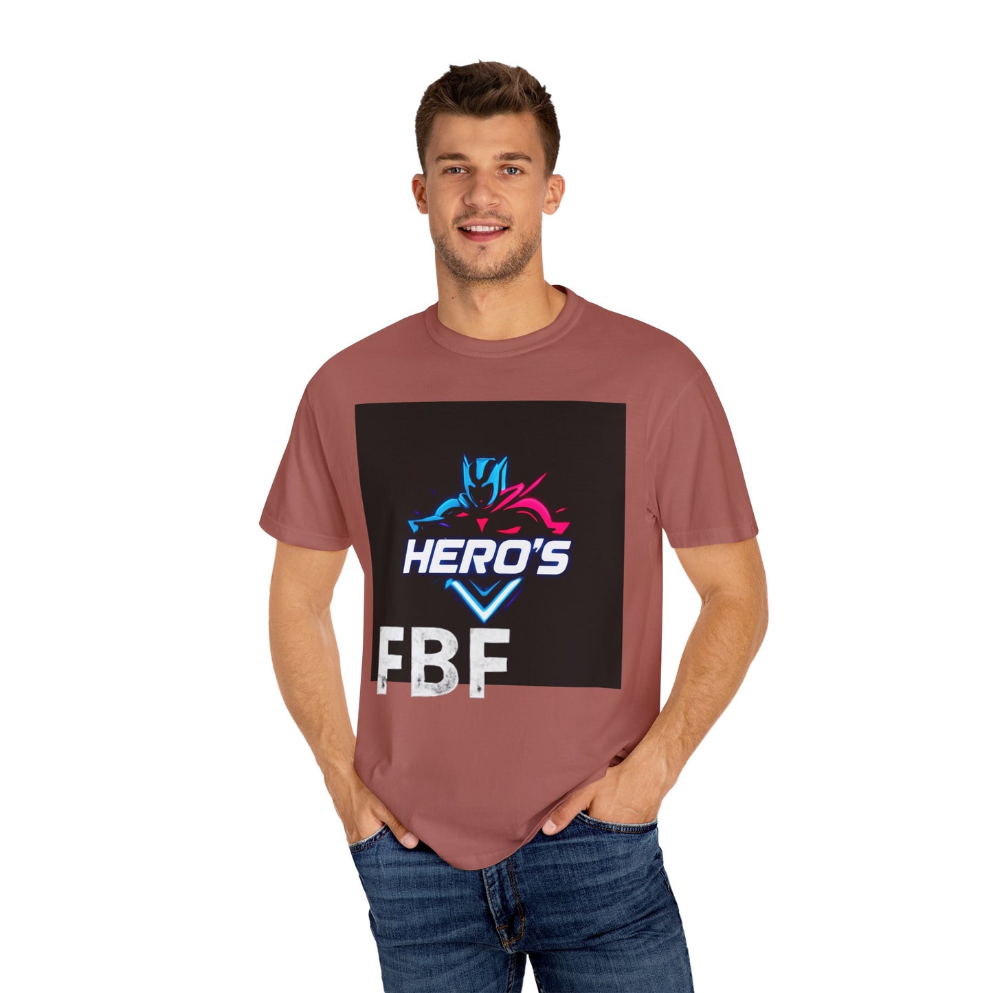 Hero's Unisex Garment-Dyed T-shirt, Casual Tee, Perfect for Gifting, Comic Fans, Hero Celebrations, Graphic Tee, Everyday Wear
