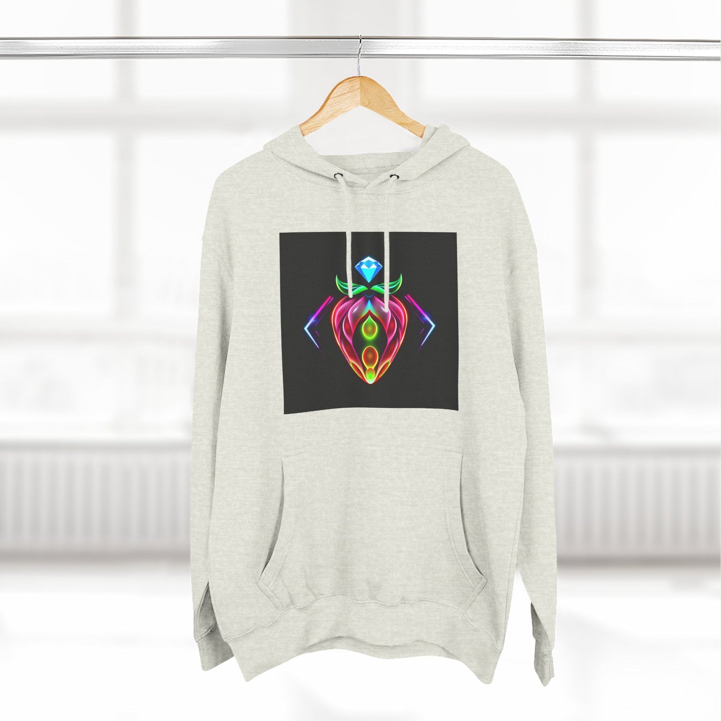 Vibrant Art Hoodie, Colorful Fleece Hoodie, Unique Sweatshirt, Artistic Gift, Cozy Layer for Every Occasion