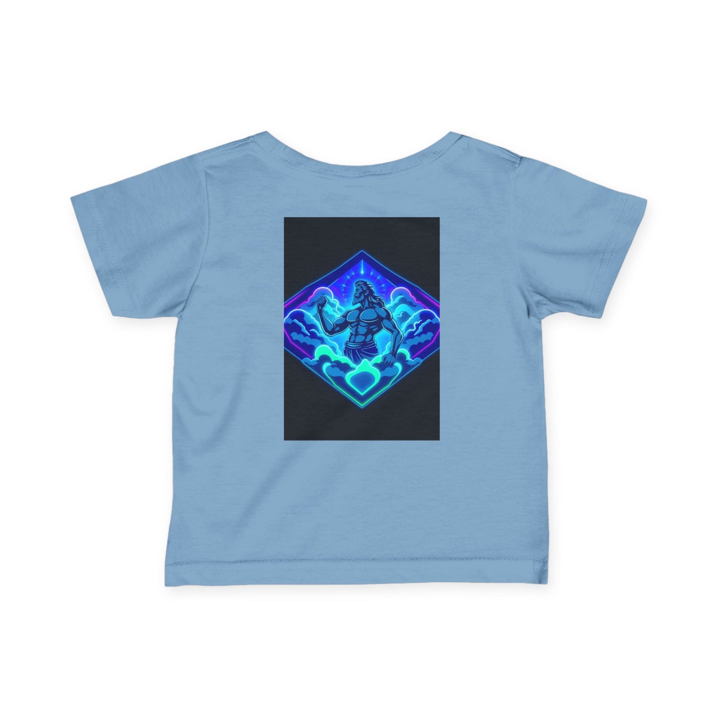 Infant Tee — "Alpha Is the Omega" Neon Christian Baby Shirt