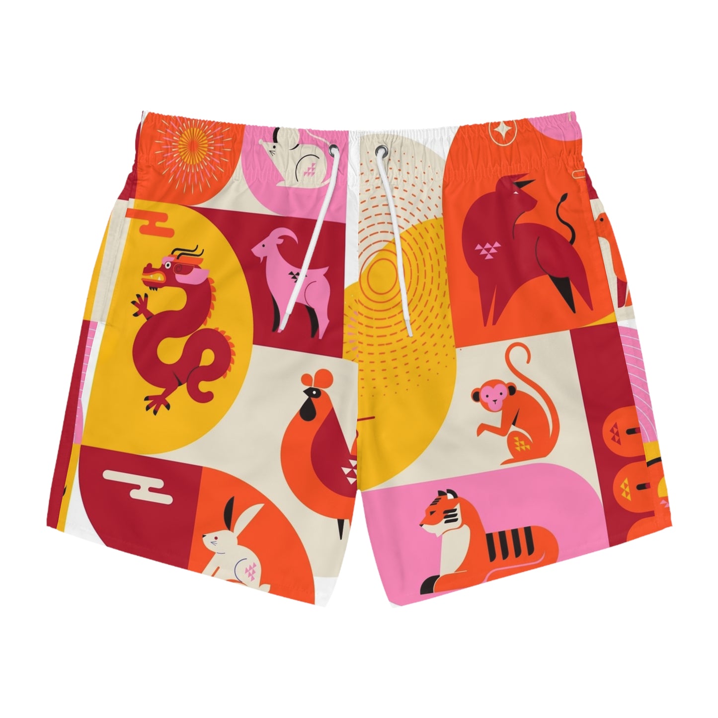 Chinese spirit animas Swim Trunks (AOP)
