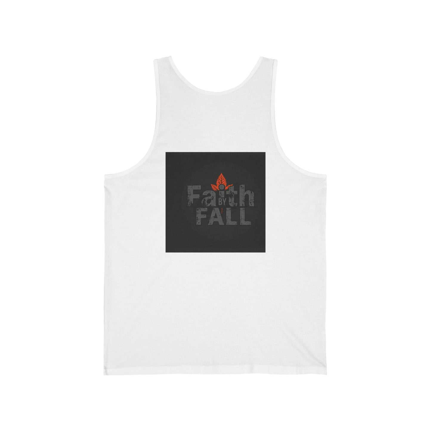 Fall Faith Unisex Jersey Tank Top - Inspirational Autumn Apparel