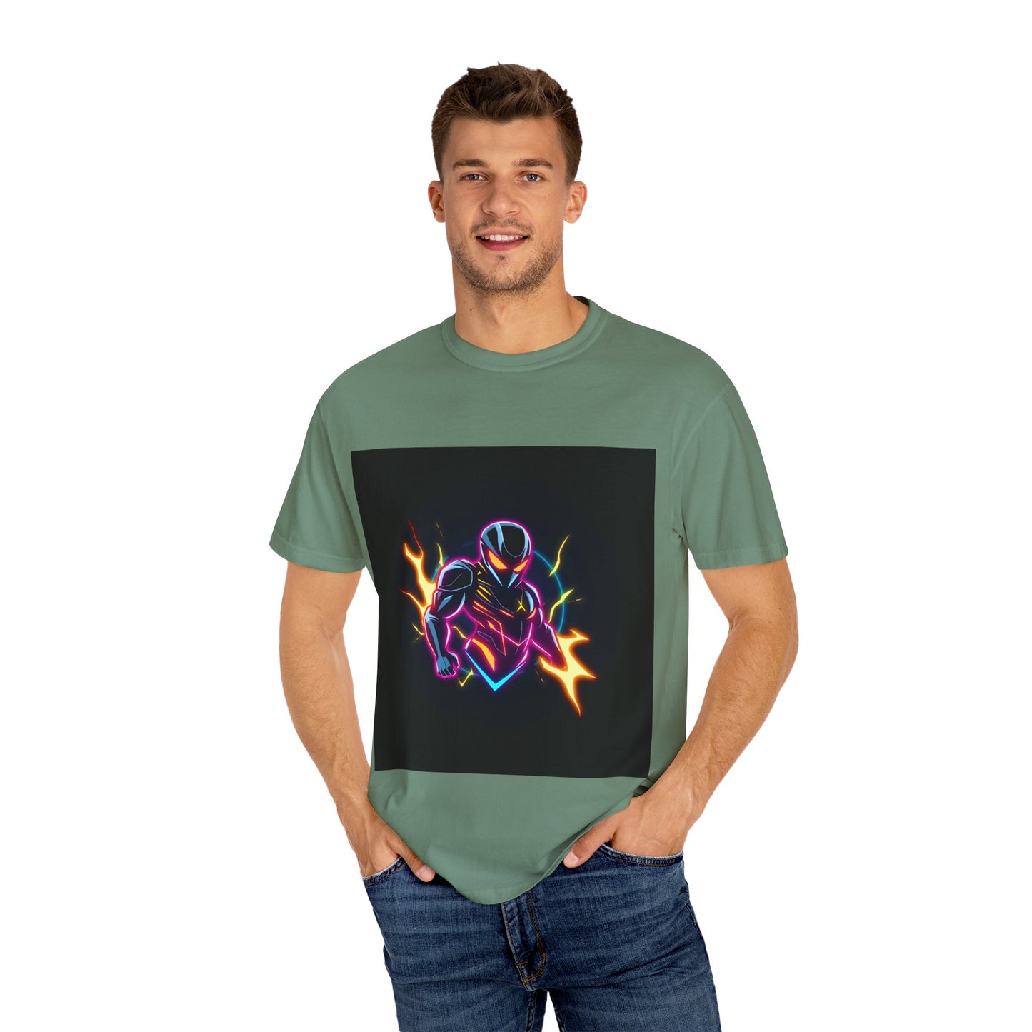 Vibrant Unisex Graphic T-Shirt, Cosmic Dreams Tee, Retro Neon Shirt, Stylish Casual Wear, Gift for Gamers & Dreamers