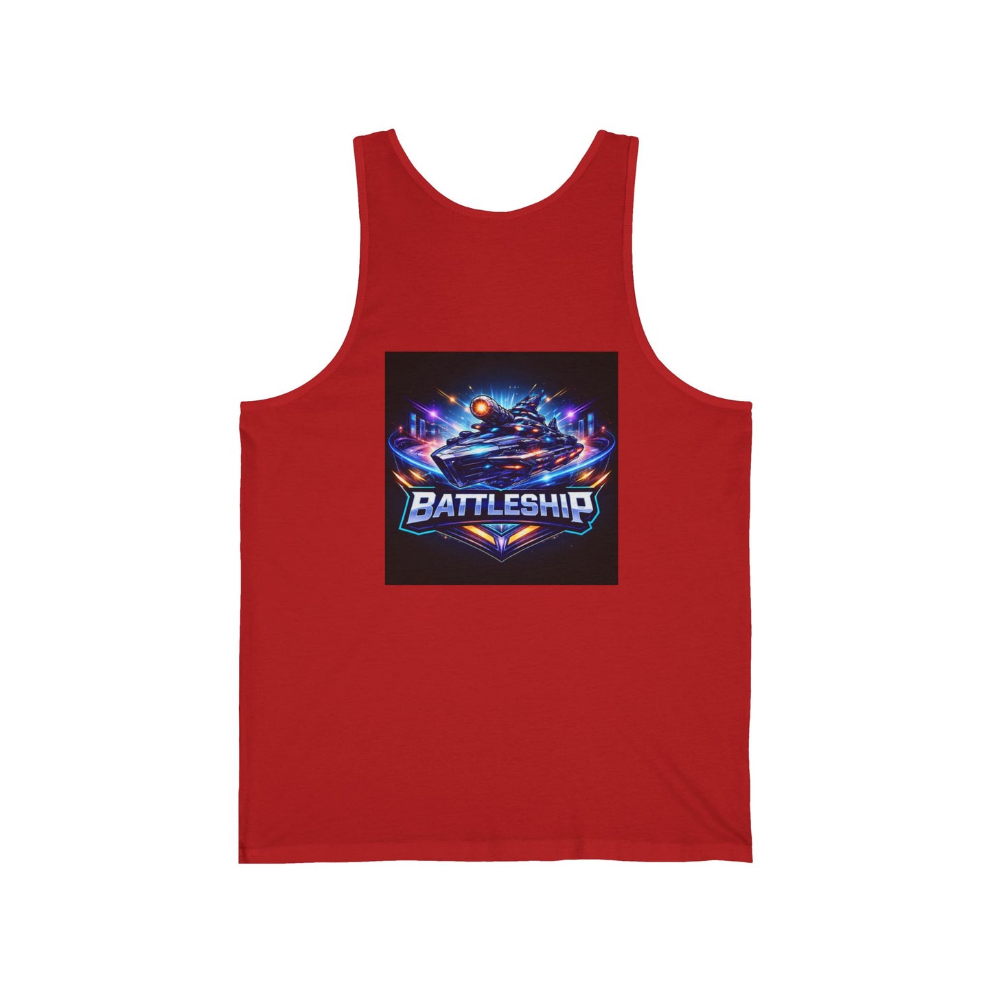 Retro Neon Racing Tank Top — FBF & Battleship Gamer Graphic
