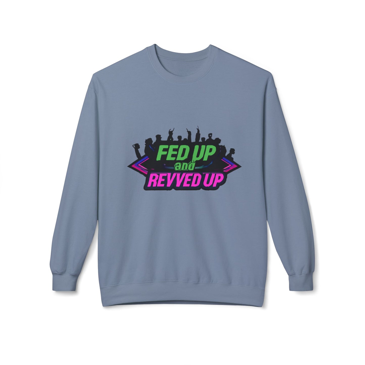 Empowered Message Crewneck Sweatshirt, Unisex Fleece, Activism Sweatshirt, Political Apparel, Comfortable Streetwear