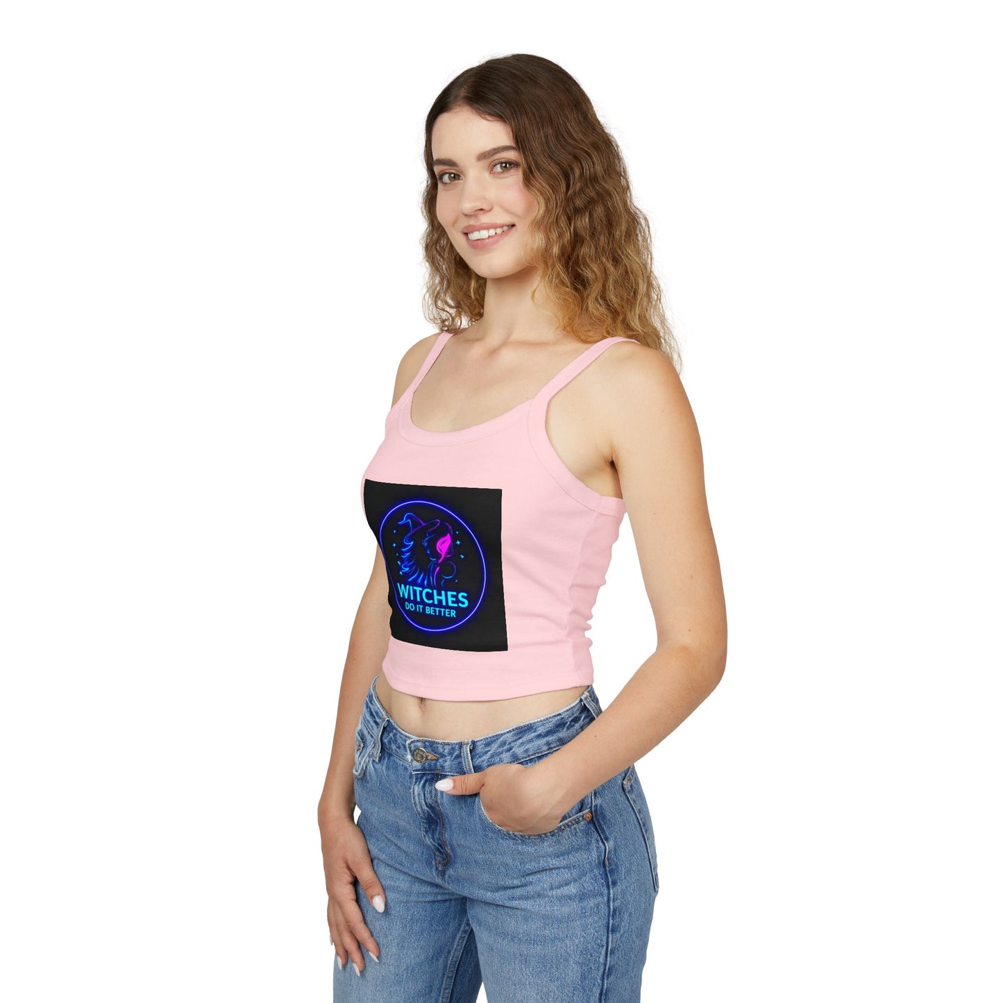Women's Neon Graphic Tank Top - Perfect for Witches & Festival Lovers, Summer Fashion, Witchy Vibes, Occasions & Celebrations