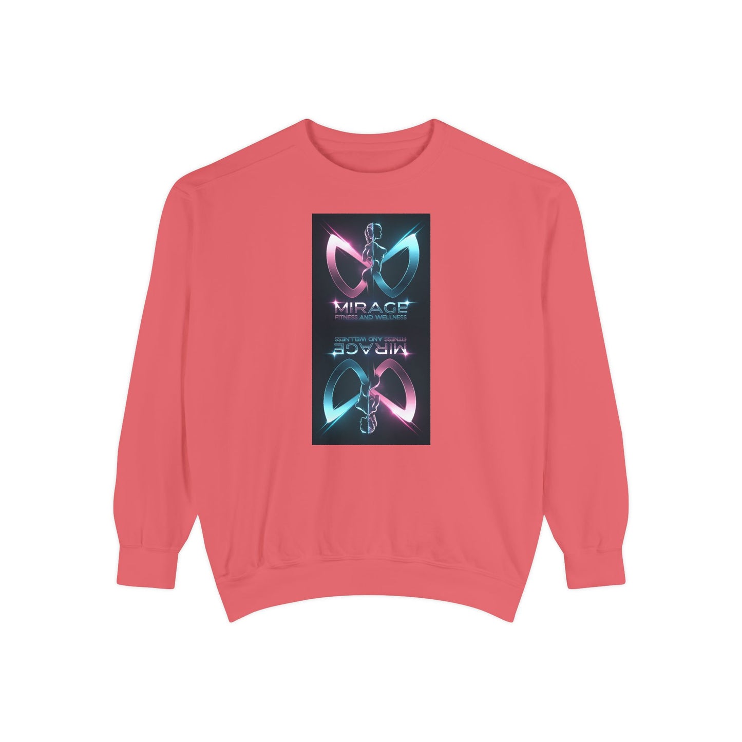 Retro Neon Mirage Sweatshirt — 'Mirage' Vaporwave Graphic Crewneck