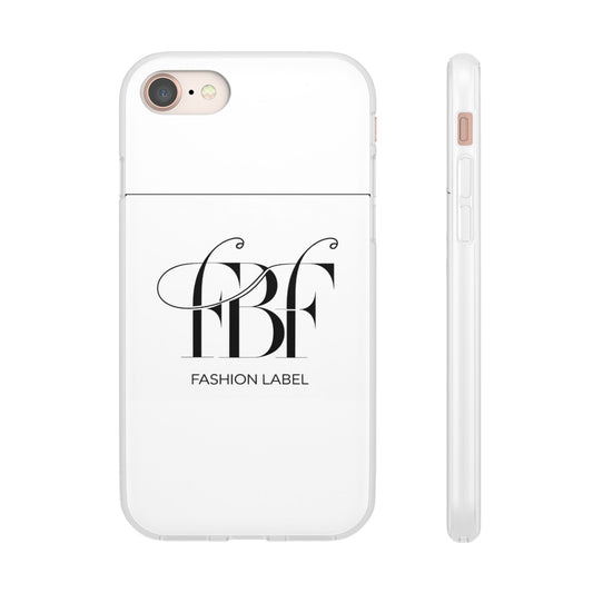 Chic Flexi Phone Case with Fashion Label Design