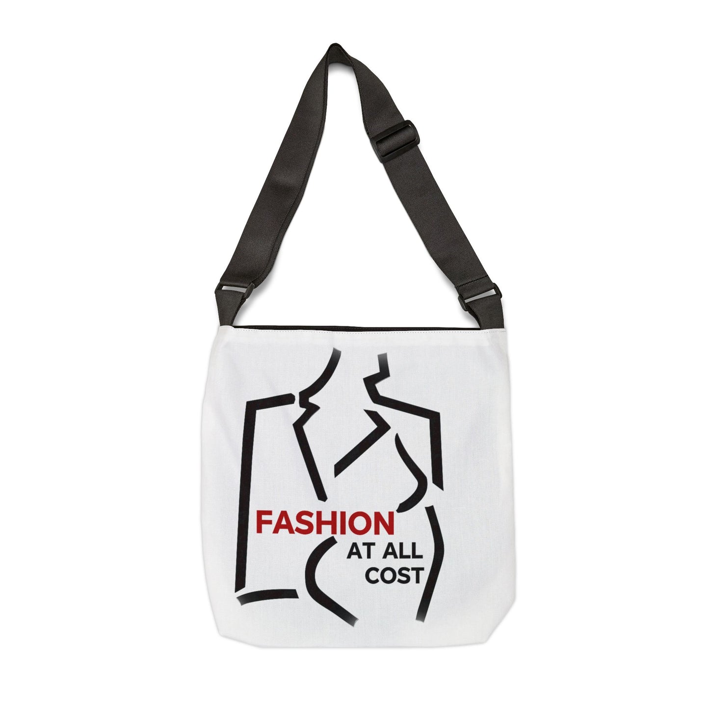 Chic Adjustable Tote Bag with Fashion Quotes, Stylish Purse, Eco-Friendly Bag, Trendy Everyday Tote, Gift for Fashion Lovers