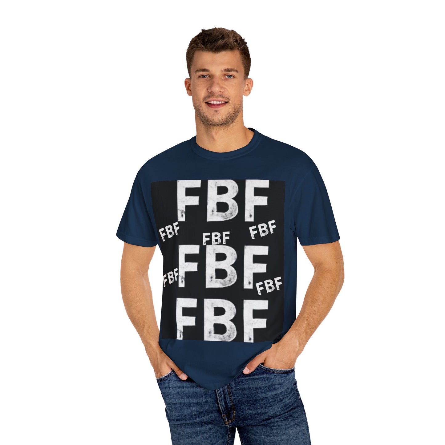 FBF Garment-Dyed Unisex T-shirt, Casual Wear, Graphic Tee, Street Style, Gift for Friends, All Occasions