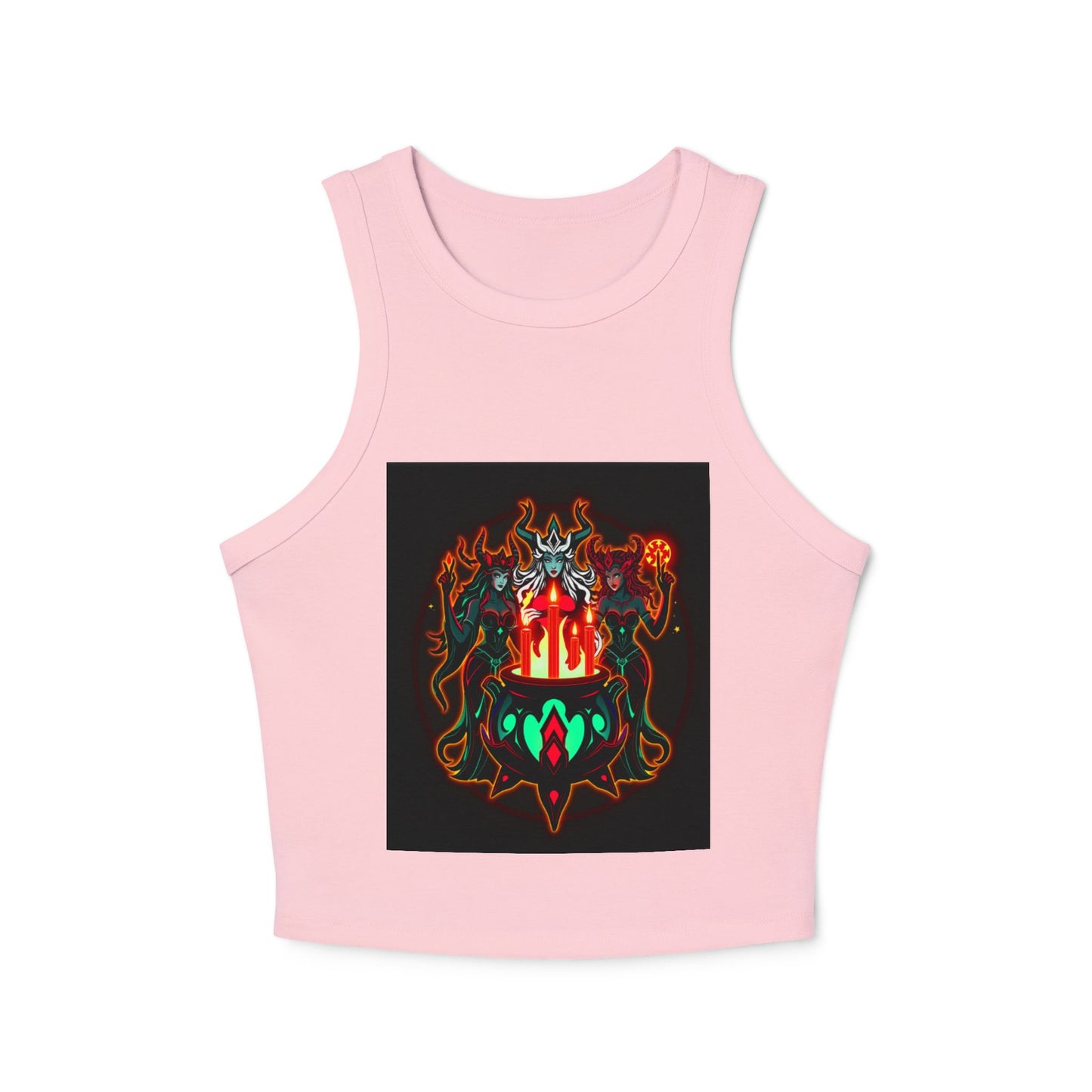 Flame Goddess Tank — Women's Racerback Crop Tank Top