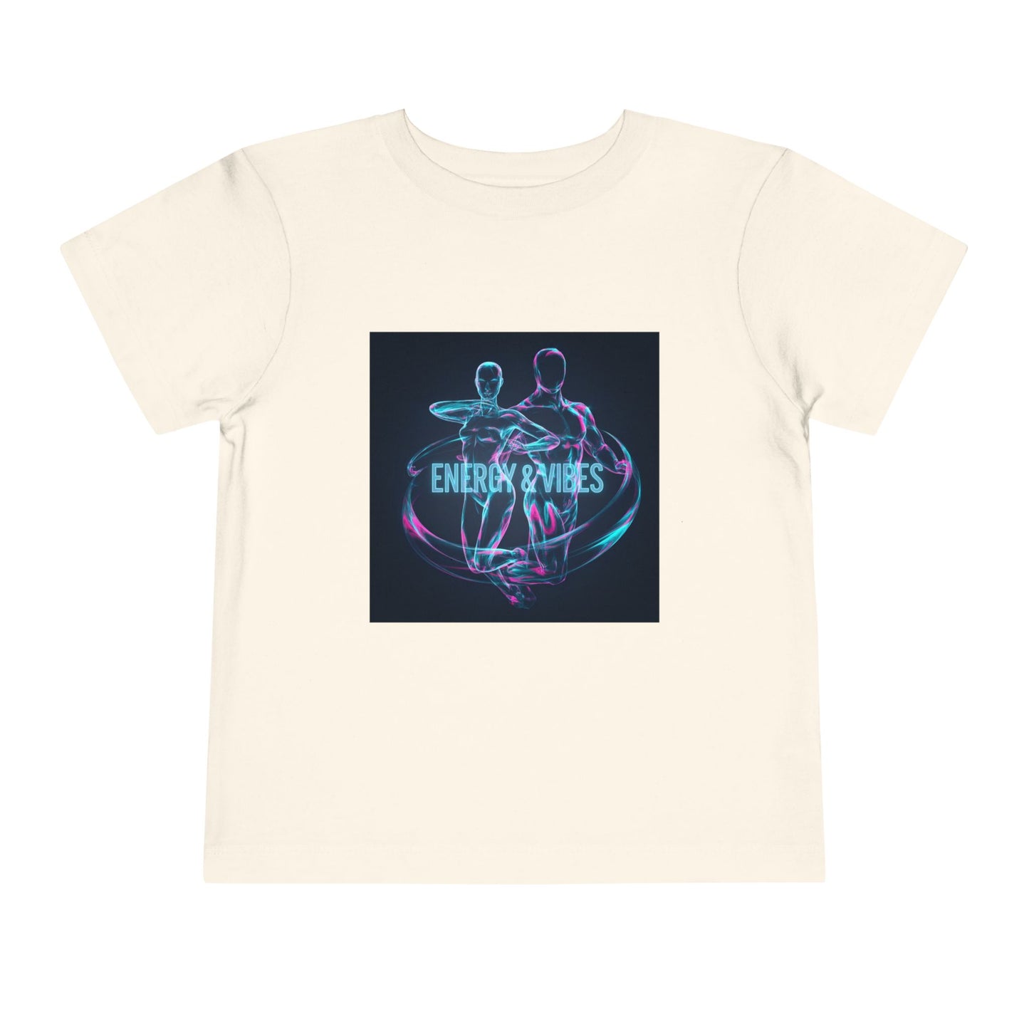 Toddler Tee — Energy & Vibes Neon Dance Graphic