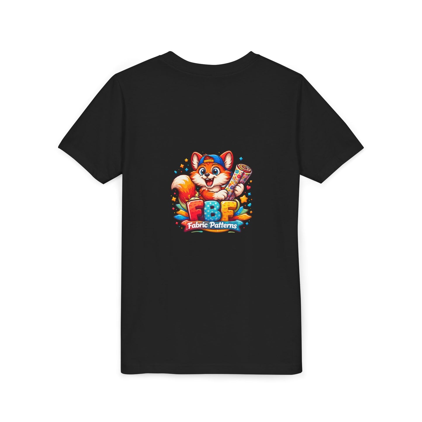 Youth Tee — Colorful Cartoon Fox 'FBF' Logo Kids Shirt