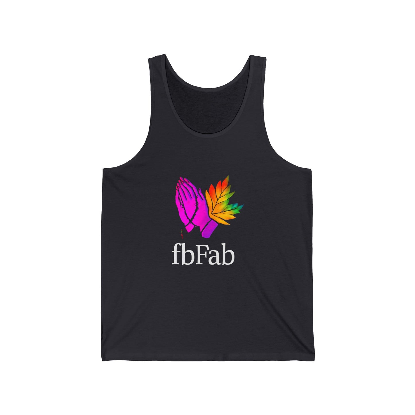 Colorful Graphic Unisex Jersey Tank Top, Inspirational Workout Tee, Summer Activewear, Spiritual Gift, Pride Day Apparel, Yoga Tank