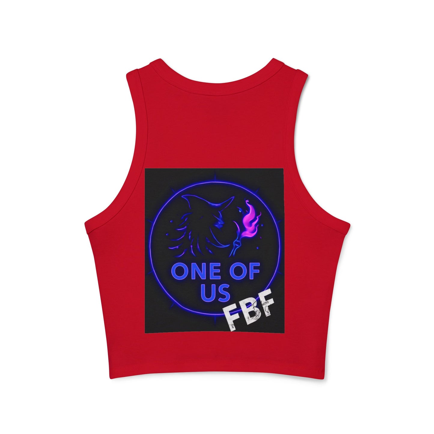 Witchy Racer Tank, Women's Crop Top, Festival Apparel, Halloween Wear, Magical Gifts, Casual Summer Style