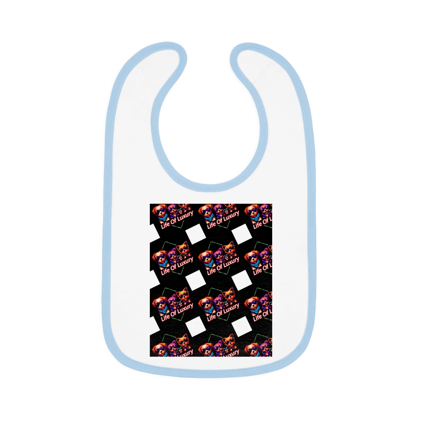 Vibrant Baby Bib with Contrast Trim, Stylish Baby Feeding Bib, Unique Gift for Baby Showers, Fun Print Bib for New Parents, Cute [...]