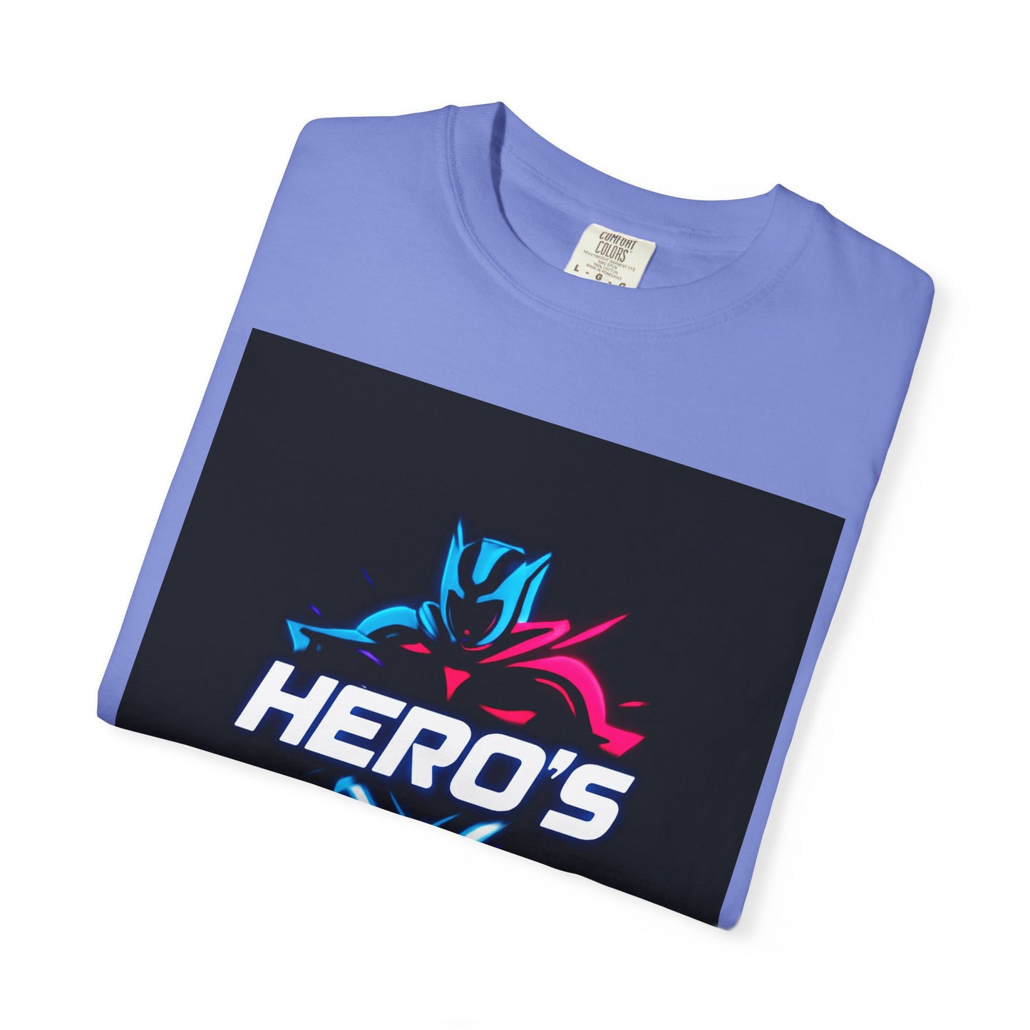 Hero's Unisex Garment-Dyed T-shirt, Casual Tee, Perfect for Gifting, Comic Fans, Hero Celebrations, Graphic Tee, Everyday Wear