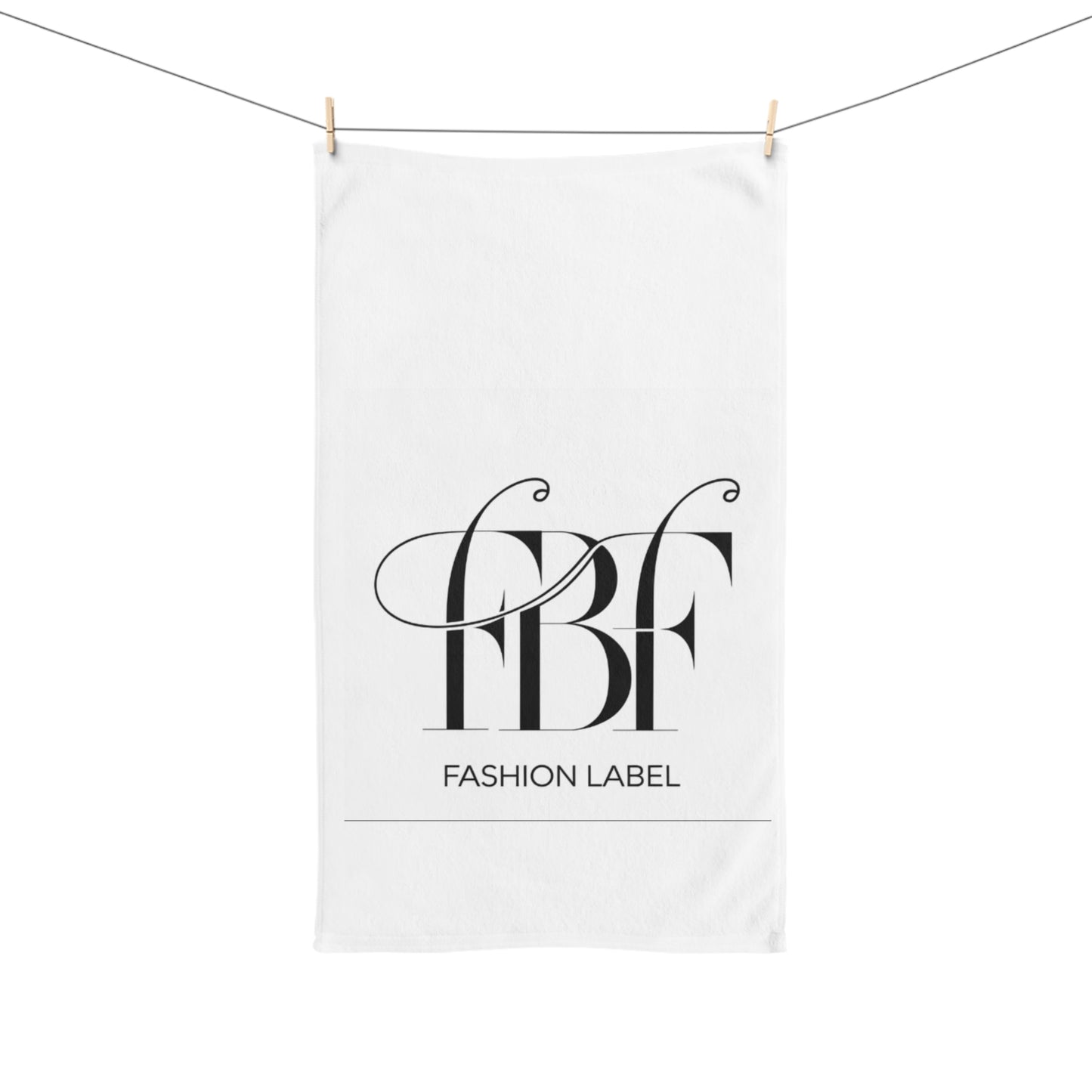 Chic Fashion Label Hand Towel - Elegant Design for Stylish Homes