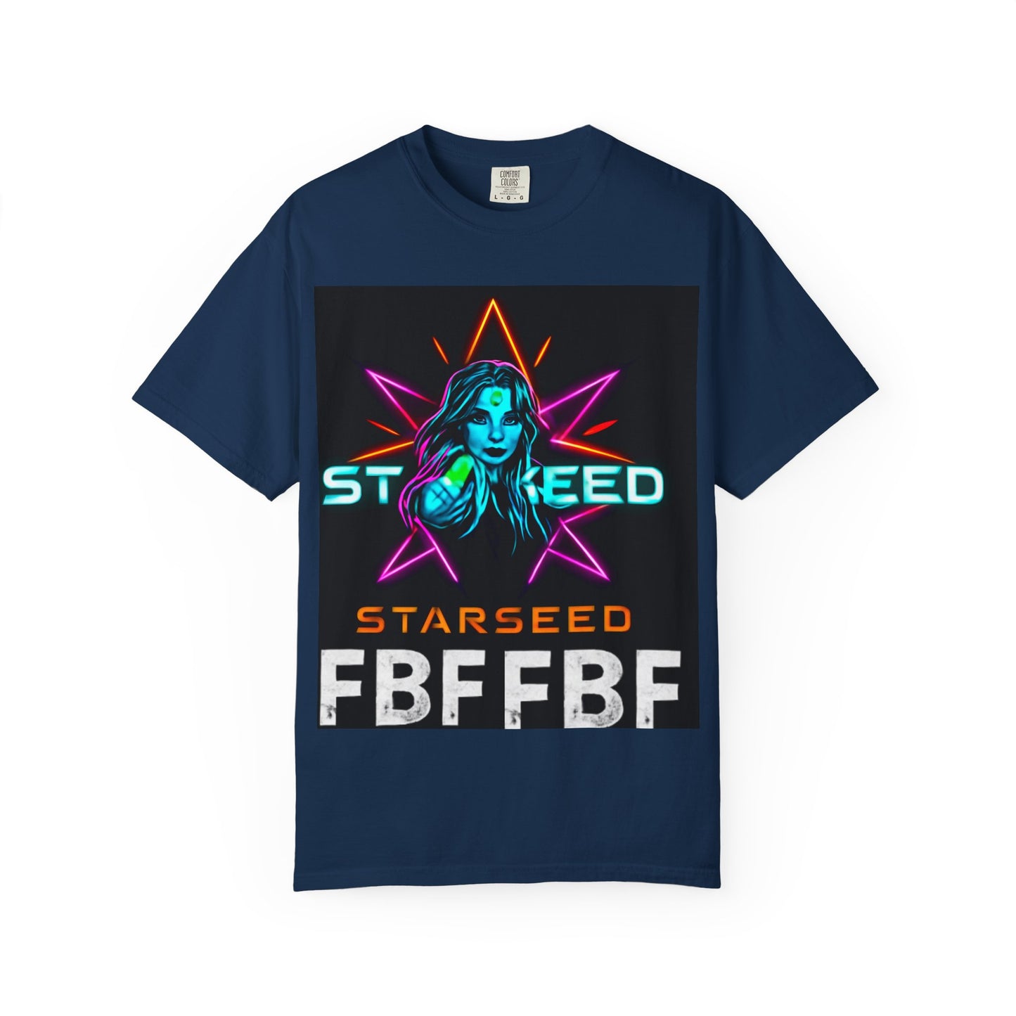 Neon Graphic T-Shirt - Starseed FBF Tee, Unisex Fashion, Cool Gift, Festival Wear, Retro Style, Casual Streetwear