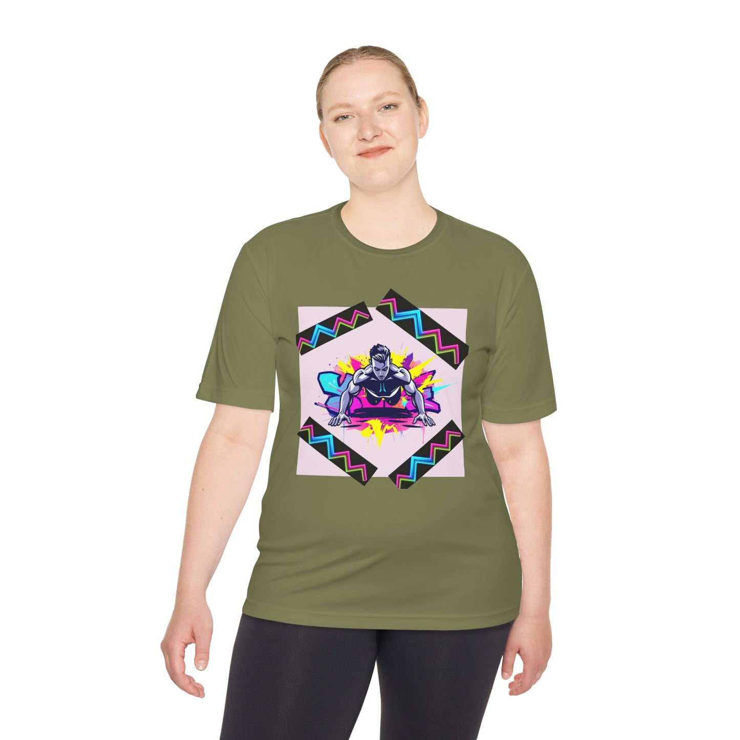 Vibrant Graphic Moisture Wicking Tee for Active Lifestyle