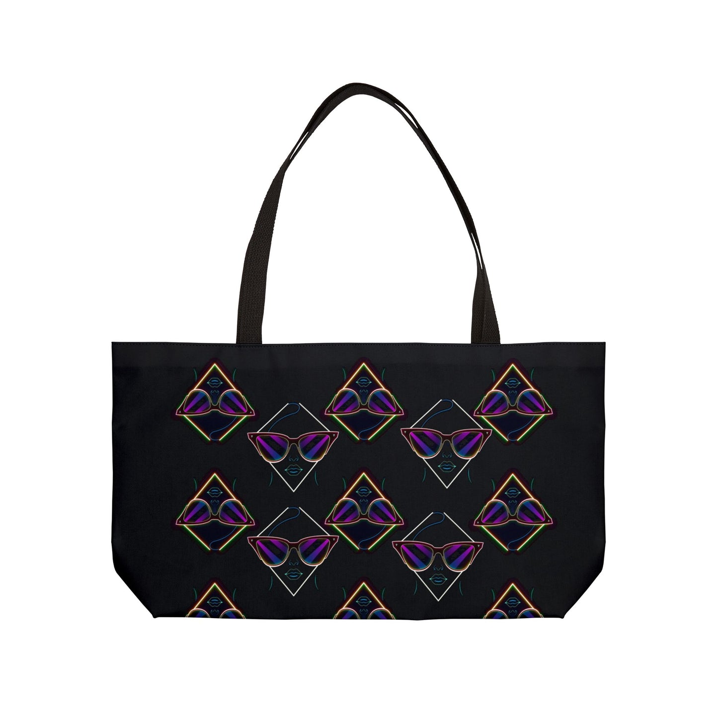 Stylish Weekender Tote Bag, Perfect for Travel, Beach, Gym, Festivals, and Casual Outings with Trendy Sunglasses Design