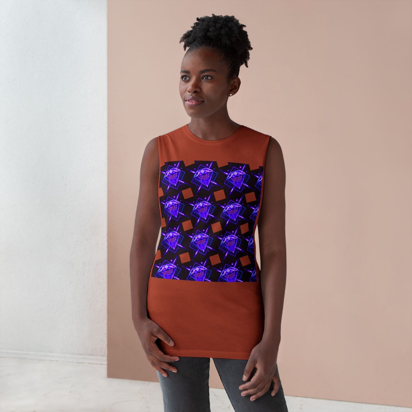 Unisex Graphic Tank Top, Trendy Summer Wear, Perfect for Festivals, Casual Outings, Vibrant Pattern Top, Comfortable Everyday Style