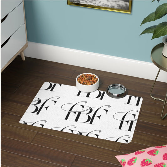 Chic Pet Food Mat for Stylish Homes, Modern Feeding Station, Cat/Dog Dining Pad, Pet Lover Gift, Elegant Home Décor