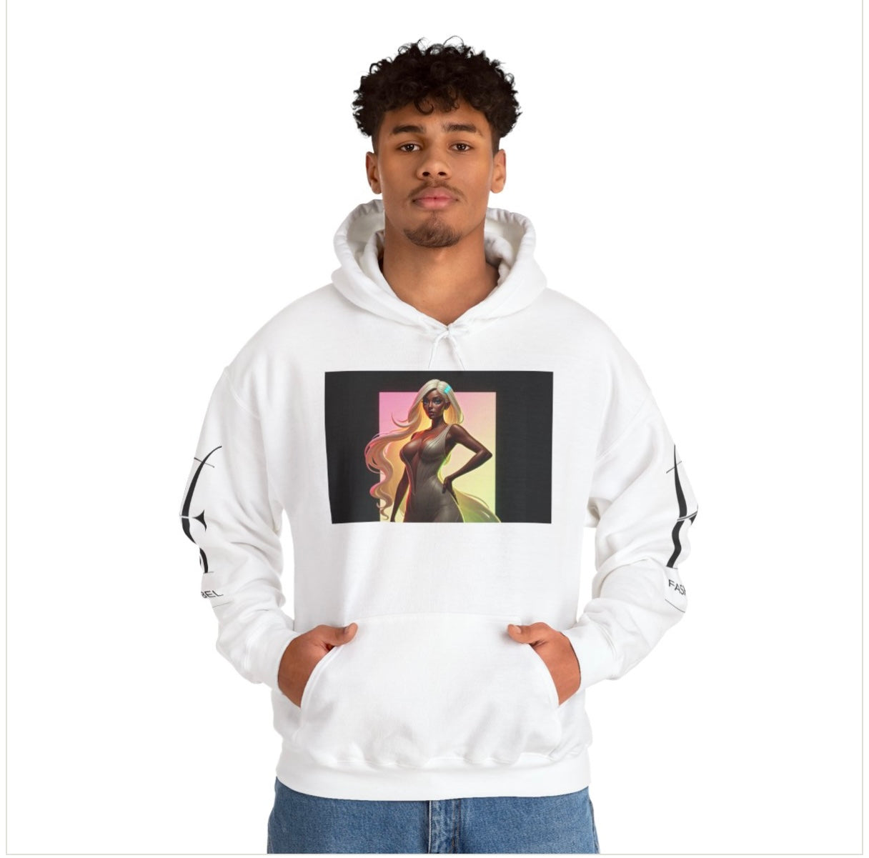 Lucky Lady Unisex Hooded Sweatshirt - Stylish Streetwear for Confident Women