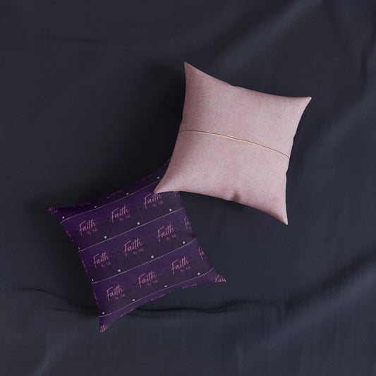 FBF Square Pillow - 'Faith' Design for Cozy Living Spaces