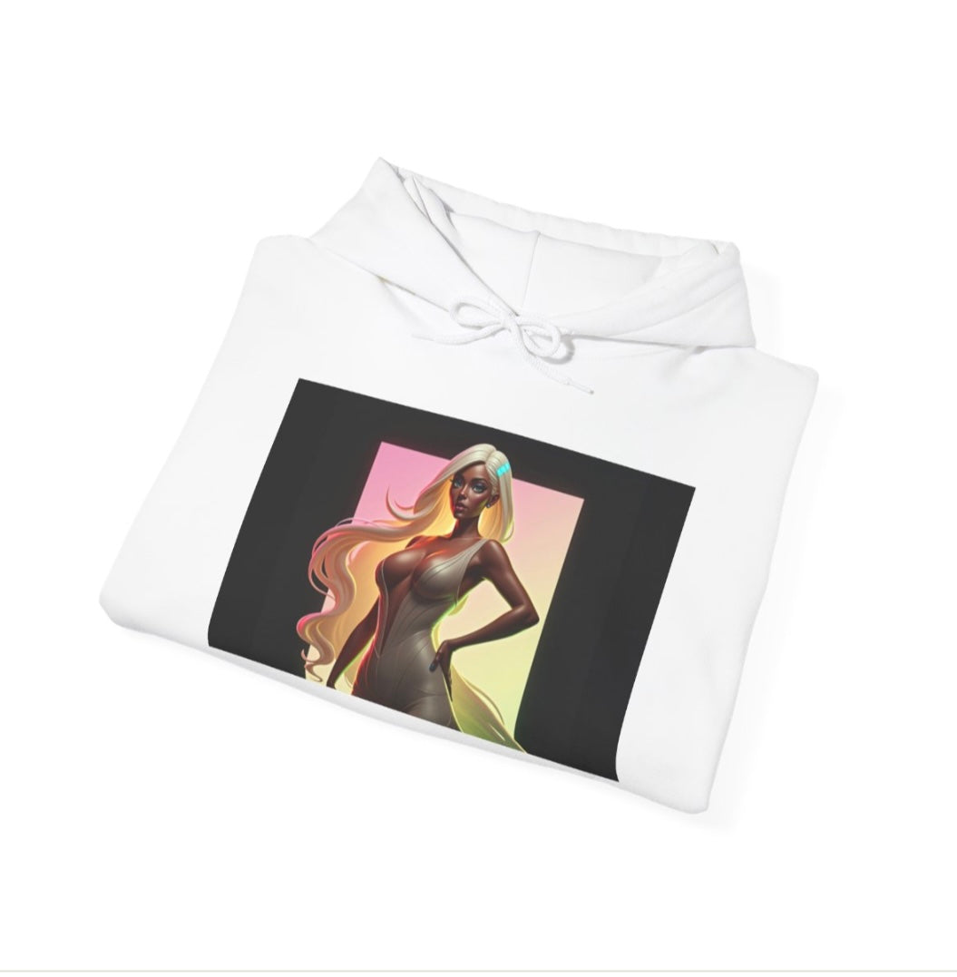 Lucky Lady Unisex Hooded Sweatshirt – Stylish Streetwear for Confident Women