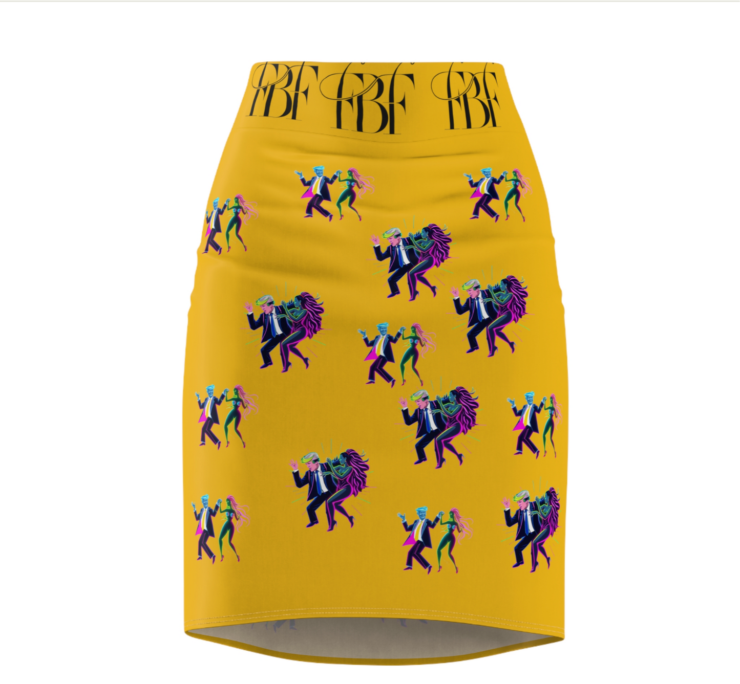Stylish Dance-Themed Women's Pencil Skirt, Trendy Skirt for Parties, Night Out, Dance Lovers, Gift for Her, Unique Fashion Statement