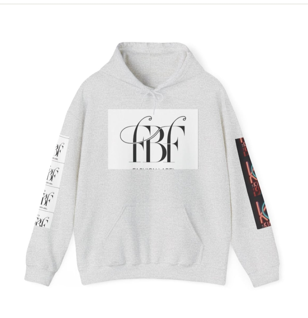 Unisex Heavy Blend™ Hooded Sweatshirt - 'Neon King' Graphic Design, Trendy Streetwear fo