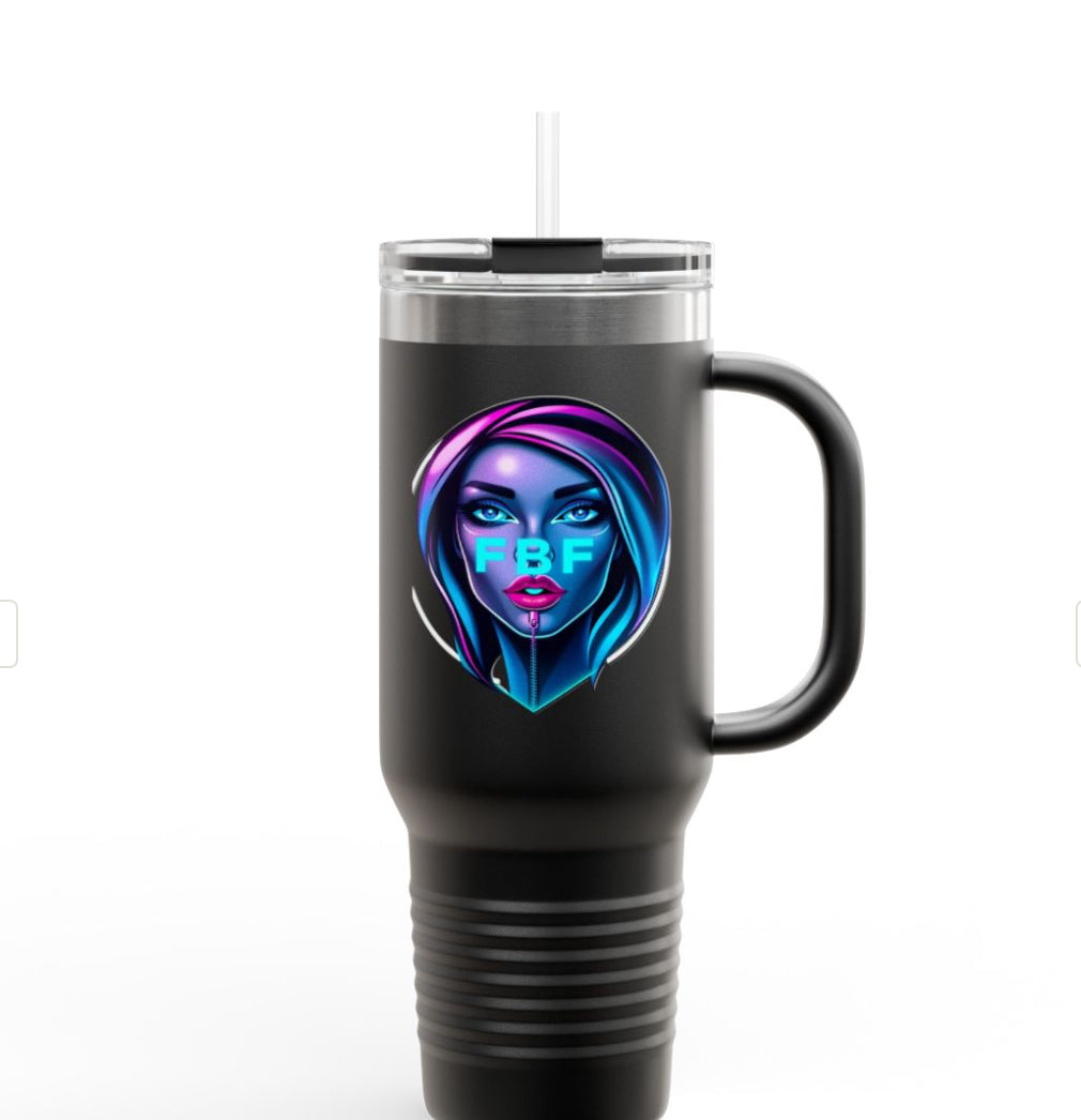 Vibrant Insulated Travel Mug, 40oz – Perfect for Coffee Lovers, Travel, Work, or Gifts; Ideal for Birthdays, Holidays, and Special Occasions