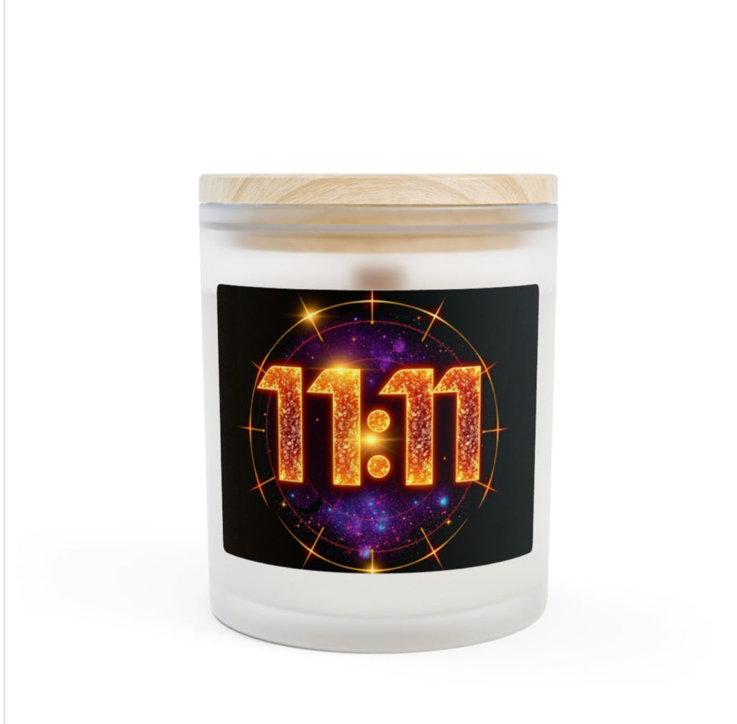Frosted Glass Vanilla Candle, 11oz