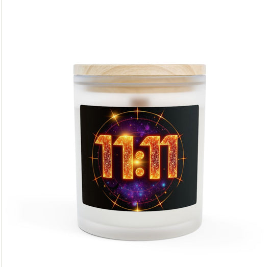 Frosted Glass Vanilla Candle, 11oz