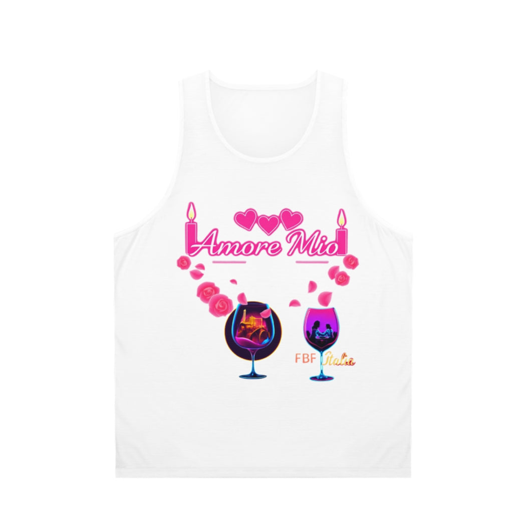 Romantic Unisex Tank Top | Perfect for Valentine’s Day, Couples, Date Nights, Summer Celebrations, Amore Mio Design